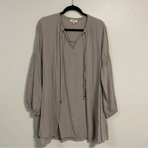 Umgee Ballon Sleeve Oversized Blouse Size Large